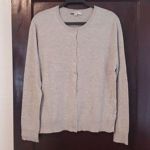 LOFT Gray summer weight cardigan